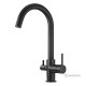 Μπαταριά Κουζίνας Πάγκου Eurorama Filter Tap 13535F-400 Black Matt Για Σύνδεση Με Φίλτρο Πόσιμου Νερού