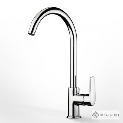 Μπαταρία Κουζίνας Με Υψηλό Περιστρεφόμενο Ρουξούνι Eurorama Κlint 142528-100 Χρωμέ