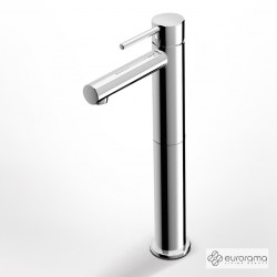 Μπαταρία Νιπτήρος Ψηλή Eurorama Tonda με Βαλβίδα Κλικ-Κλακ με Ψηλό Περιστρεφόμενο Ρουξούνι 145310P-100 Χρωμέ