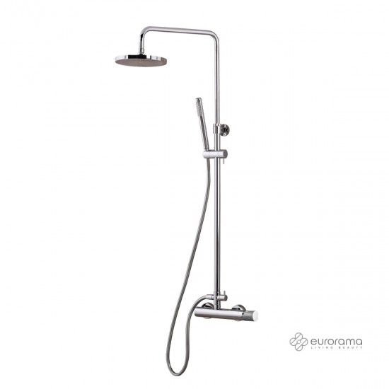 Στήλη Ντουζ 2 Εξόδων Ρυθμιζόμενη Eurorama Oso 178065-100 Χρωμέ