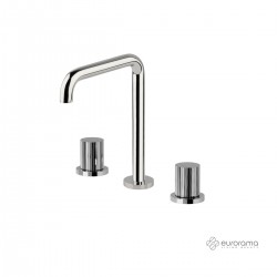 Μπαταρία Νιπτήρος 3 Οπών Eurorama Oso 178331-100 Χρώμιο 