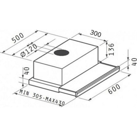 Maidtec 7012MT Συρόμενος Απορροφητήρας 60cm Inox Maidtec 7012MT Συρόμενος Απορροφητήρας 60cm Inox