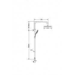 Στήλη Ντουζ Ορειχάλκινη Modea by Viospiral Με Κολώνα 100-135 εκ. Artemisia 00-2952 Χρωμέ Κυκλική 2 Εξόδων με Μπαταρία, Κολώνα Ρυθμιζόμενου Ύψους, Ανακλινόμενη Κεφαλή Nτους Αυτοκαθαριζόμενη Φ22, Τηλέφωνο Αυτοκαθαριζόμενο με Στήριγμα και Σπιράλ 1,5 Μέτρου