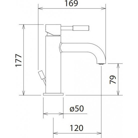 Μπαταρία νιπτήρα Αναμεικτική Ορειχάλκινη La Torre New Tech 12007-100 Χρωμέ με Αυτόματη Βαλβίδα 
