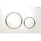 Πλακέτα Χειρισμού GEBERIT SIGMA 20 Διπλή Κυκλική 115.882.KK.1 Λευκό Χρυσό