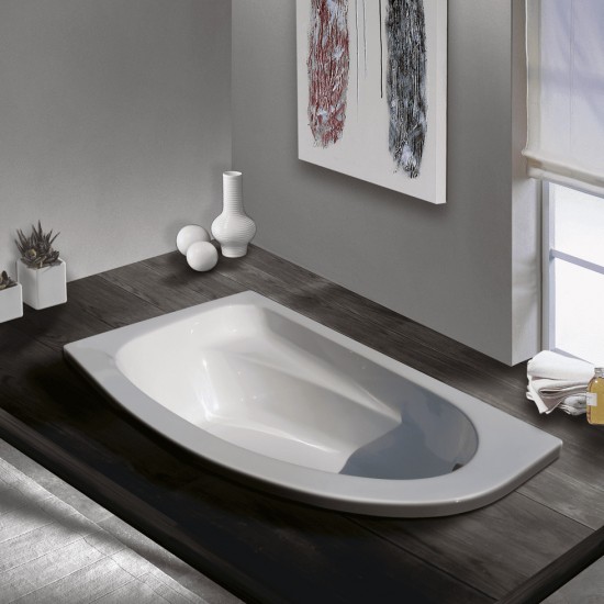 Μπανιέρα Γωνιακή Sirene Marina MAR16090W L ένθετη ή με ποδιά 160 x 90 Υδρομασάζ Μπανιέρα Γωνιακή Sirene Marina MAR16090W L ένθετη ή με ποδιά 160 x 90 Υδρομασάζ
