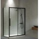 Ευθύγραμμη Καμπίνα Ντουζιέρας Devon Flow Slider 101-104x195cm Clear Glass SLF100C-400 Black Matt Ευθύγραμμη Καμπίνα Ντουζιέρας Devon Flow Slider 101-104x195cm Clear Glass SLF100C-400 Black Matt