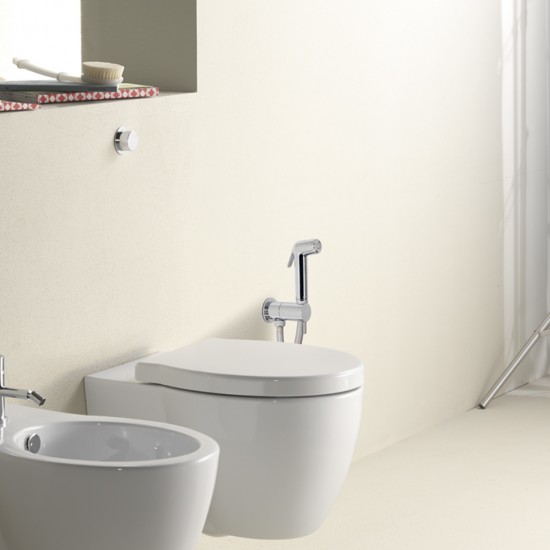 Επιτοίχιο Σετ Μπιντέ La Torre Flush1 E136004-100 Χρωμέ Επιτοίχιο Σετ Μπιντέ La Torre Flush1 E136004-100 Χρωμέ