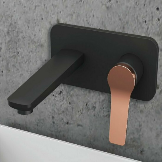 Μπαταρία Νιπτήρος Εντοιχισμού Andare Karag WNW148073PA-RG Black - Rose Gold