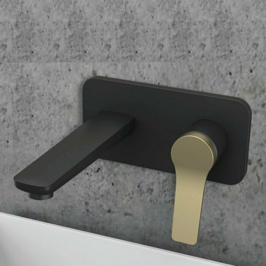 Μπαταρία Νιπτήρος Εντοιχισμού Andare Karag WNW148073PA-B Black - Bronze