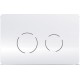 Πλακέτα Χειρισμού Wisa Easy Touch Διπλή Κυκλική F099-300 Λευκή Πλακέτα Χειρισμού Wisa Easy Touch Διπλή Κυκλική F099-300 Λευκή