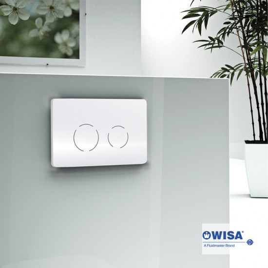 Πλακέτα Χειρισμού Wisa Easy Touch Διπλή Κυκλική F099-300 Λευκή Πλακέτα Χειρισμού Wisa Easy Touch Διπλή Κυκλική F099-300 Λευκή