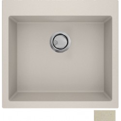 Νεροχύτης Γρανιτένιος Sanitec Ultra Granite 816 (50X50) Ocra Βαρέως Τύπου με 1 Μεγάλη Γούρνα