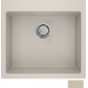 Νεροχύτης Γρανιτένιος Sanitec Ultra Granite 816 (50X50) Ocra Βαρέως Τύπου με 1 Μεγάλη Γούρνα