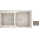 Νεροχύτης Γρανιτένιος Sanitec Ultra Granite 804 (86X50) Sienna Βαρέως Τύπου με 2 Ανισομερείς Γούρνες 