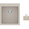 Νεροχύτης Γρανιτένιος Sanitec Ultra Granite 813 45 1B (45X50) Ocra Βαρέως Τύπου με 1 Γούρνα