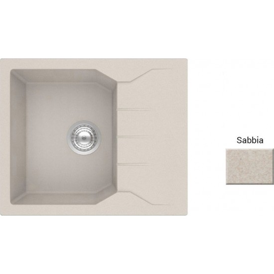 Νεροχύτης Γρανιτένιος Sanitec Ultra Granite Τετραγωνισμένος 812 (60X50) Sabbia (Μπεζ) Βαρέως Τύπου με 1 Γούρνα και Μαξιλάρι Νεροχύτης Γρανιτένιος Sanitec Ultra Granite Τετραγωνισμένος 812 (60X50) Sabbia (Μπεζ) Βαρέως Τύπου με 1 Γούρνα και Μαξιλάρι
