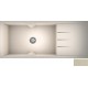 Νεροχύτης Γρανιτένιος Sanitec Ultra Granite 817 116 1B 1D (116x50) Ocra Βαρέως Τύπου με 1 Μεγάλη Γούρνα και Μαξιλάρι
