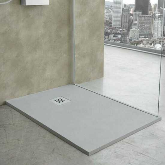 Ντουζιέρα Τετράγωνη Karag Pietra 90X90 Cemento Ντουζιέρα Τετράγωνη Karag Pietra 90X90 Cemento