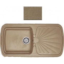 Ένθετος Νεροχύτης Γρανιτένιος Συνθετικός Sanitec 306 Classic 97x51 Metallic Coffee