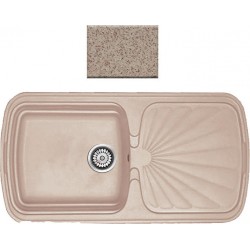 Ένθετος Νεροχύτης Γρανιτένιος Συνθετικός Sanitec 306 Classic 97x51 Granite Sand