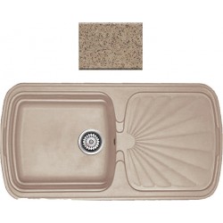 Ένθετος Νεροχύτης Γρανιτένιος Συνθετικός Sanitec 306 Classic 97x51 Granite Beige