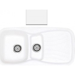 Ένθετος Νεροχύτης Γρανιτένιος Συνθετικός Sanitec 309 Classic 97x51 White