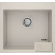 Νεροχύτης Γρανιτένιος Sanitec Ultra Granite 816 (50X50) Sabbia (Μπεζ) Βαρέως Τύπου με 1 Μεγάλη Γούρνα