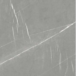 Πλακάκι Cronos Grey Karag 60x60 A' Full Lapato Γυαλιστερό Μαρμαριζέ Γκρι