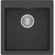 Νεροχύτης Γρανιτένιος Sanitec Ultra Granite 816 (50X50) Grafite (Ανθρακί-Μαύρο) Βαρέως Τύπου με 1 Μεγάλη Γούρνα