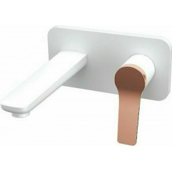 Μπαταρία Νιπτήρος Εντοιχισμού Andare Karag WNW148073PH-RG Λευκό - Rose Gold