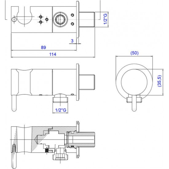 Επιτοίχιο Σετ Μπιντέ Almar Flush1 E136004-110 Inox Επιτοίχιο Σετ Μπιντέ Almar Flush1 E136004-110 Inox