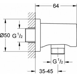 Επίτοιχη Παροχή Νερού Grohe Rainshower 27057DL0 Warm Sunset Επίτοιχη Παροχή Νερού Grohe Rainshower 27057DL0 Warm Sunset