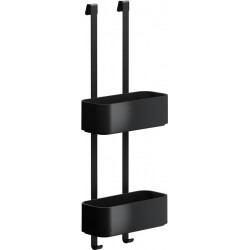 Κρεμαστή Σπογγοθήκη - Μπουκαλοθήκη Με Σχισμή Αποστράγγισης Geesa 8902-400 Μαύρο