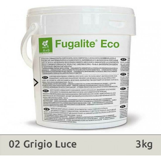 Στόκος Kerakoll Fugalite 02 Light Grey 3kg Στόκος Kerakoll Fugalite 02 Light Grey 3kg