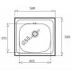 Νεροχύτης Ανοξείδωτος Pyramis Maidtec Inset 1B 50x50X17 cm 101036301 Νεροχύτης Ανοξείδωτος Pyramis Maidtec Inset 1B 50x50X17 cm 101036301