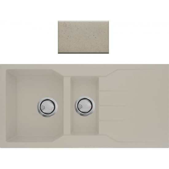 Νεροχύτης Γρανιτένιος Ένθετος Sanitec Ultra Granite 802 (100X50) Ocra Βαρέως Τύπου με 1Γούρνα, 1 Γουρνάκι και Μαξιλάρι Νεροχύτης Γρανιτένιος Ένθετος Sanitec Ultra Granite 802 (100X50) Ocra Βαρέως Τύπου με 1Γούρνα, 1 Γουρνάκι και Μαξιλάρι