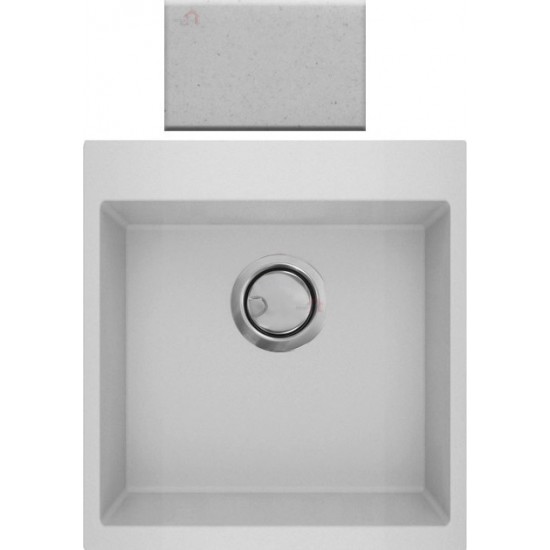 Νεροχύτης Γρανιτένιος Sanitec Ultra Granite 813 45 1B (45X50) Bianco (Λευκό) Βαρέως Τύπου με 1 Γούρνα Νεροχύτης Γρανιτένιος Sanitec Ultra Granite 813 45 1B (45X50) Bianco (Λευκό) Βαρέως Τύπου με 1 Γούρνα