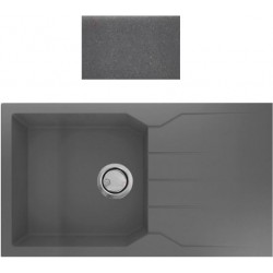 Νεροχύτης Γρανιτένιος Sanitec Ultra Granite Τετραγωνισμένος 814 1B 1D (86X50) Pietra (Γκρι) Βαρέως Τύπου με 1 Μεγάλη Γούρνα και ένα Μικρότερο Μαξιλάρι Νεροχύτης Γρανιτένιος Sanitec Ultra Granite Τετραγωνισμένος 814 1B 1D (86X50) Pietra (Γκρι) Βαρέως Τύπου με 1 Μεγάλη Γούρνα και ένα Μικρότερο Μαξιλάρι