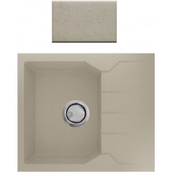 Νεροχύτης Γρανιτένιος Sanitec Ultra Granite Τετραγωνισμένος 812 (60X50) Ocra Βαρέως Τύπου με 1 Γούρνα και Μαξιλάρι Νεροχύτης Γρανιτένιος Sanitec Ultra Granite Τετραγωνισμένος 812 (60X50) Ocra Βαρέως Τύπου με 1 Γούρνα και Μαξιλάρι