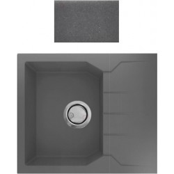 Νεροχύτης Γρανιτένιος Sanitec Ultra Granite Τετραγωνισμένος 812 (60X50) Pietra (Γκρι) Βαρέως Τύπου με 1 Γούρνα και Μαξιλάρι Νεροχύτης Γρανιτένιος Sanitec Ultra Granite Τετραγωνισμένος 812 (60X50) Pietra (Γκρι) Βαρέως Τύπου με 1 Γούρνα και Μαξιλάρι