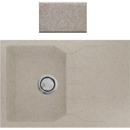 Νεροχύτης Γρανιτένιος Ένθετος Sanitec Ultra Granite 807 79 1B 1D (79X50) Βαρέως Τύπου Sabbia Νεροχύτης Γρανιτένιος Ένθετος Sanitec Ultra Granite 807 79 1B 1D (79X50) Βαρέως Τύπου Sabbia