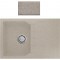 Νεροχύτης Γρανιτένιος Ένθετος Sanitec Ultra Granite 807 79 1B 1D (79X50) Βαρέως Τύπου Sabbia