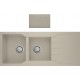 Νεροχύτης Γρανιτένιος Ένθετος Sanitec Ultra Granite 801 2B 1D (116X50) Ocra Βαρέως Τύπου με 2 Γούρνες και Μαξιλάρι Νεροχύτης Γρανιτένιος Ένθετος Sanitec Ultra Granite 801 2B 1D (116X50) Ocra Βαρέως Τύπου με 2 Γούρνες και Μαξιλάρι