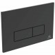 Πλακέτα Χειρισμού Ideal Standard ProSys Oleas M2 R0121Α6 Μαύρη Ματ Διπλή Τετράγωνη Πλακέτα Χειρισμού Ideal Standard ProSys Oleas M2 R0121Α6 Μαύρη Ματ Διπλή Τετράγωνη