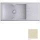 Νεροχύτης Γρανιτένιος Sanitec Ultra Granite 817 116 1B 1D (116x50) Ocra Βαρέως Τύπου με 1 Μεγάλη Γούρνα και Μαξιλάρι