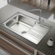 Ένθετος Νεροχύτης 78x50cm Inox Σατινέ Λείος Fortinox Valley 25105 Ένθετος Νεροχύτης 78x50cm Inox Σατινέ Λείος Fortinox Valley 25105