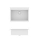 Νεροχύτης Γρανιτένιος Sanitec Ultra Granite 815 70 1B (70X50) Bianco (Λευκό) Βαρέως Τύπου με 1 Μεγάλη Γούρνα