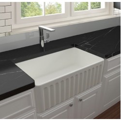 Νεροχύτης Κουζίνας Πορσελάνης 1602 White Matt (Λευκό Ματ) 76x46cm Vintage με 1 Μεγάλη Ενιαία Γούρνα Νεροχύτης Κουζίνας Πορσελάνης 1602 White Matt (Λευκό Ματ) 76x46cm Vintage με 1 Μεγάλη Ενιαία Γούρνα