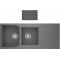 Νεροχύτης Γρανιτένιος Ένθετος Sanitec Ultra Granite 801 2B 1D (116X50) Pietra (Γκρι) Βαρέως Τύπου με 2 Γούρνες και Μαξιλάρι